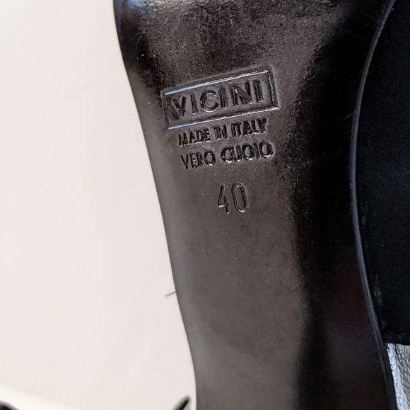 Giuseppe Zanotti Black Crystal Embellished Satin Slingback Pumps - Picture 12 of 16